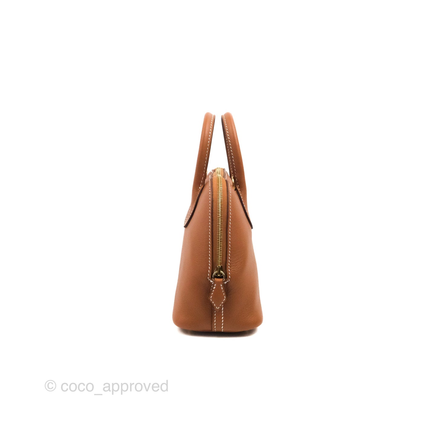 Hermès Bolide Mini 1923 Gold Evercolor Gold Hardware
