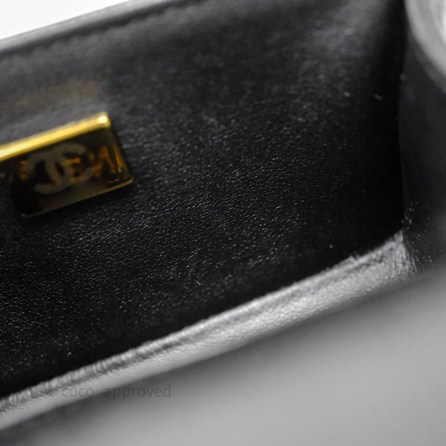 Chanel Mini Boy Quilted Black Caviar Aged Gold Hardware
