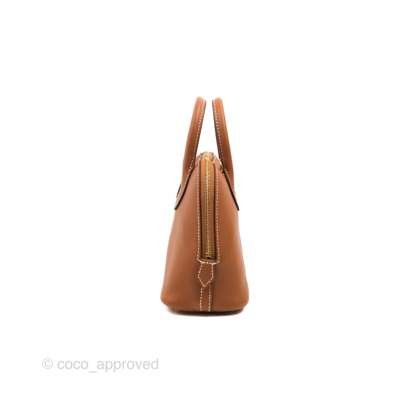 Hermès Bolide Mini 1923 Gold Evercolor Gold Hardware