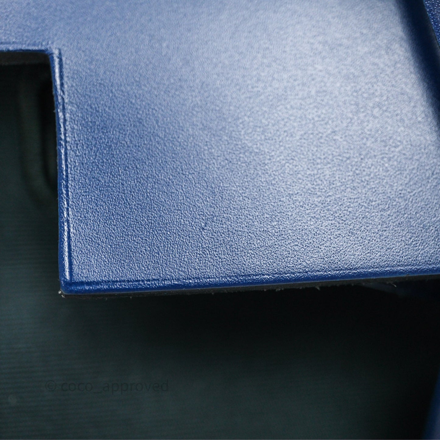 Hermes Herbag 31 Vert Cypres 6O/ Bleu Saphir 73 Palladium Hardware