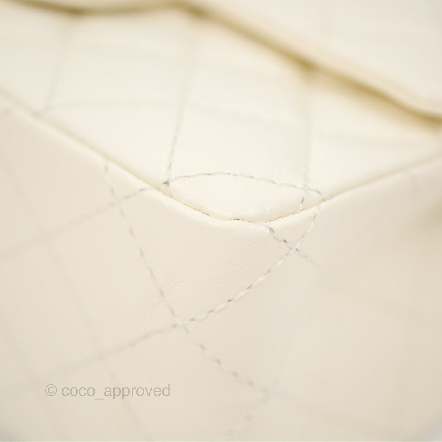 Chanel Mini Reissue 224 White Aged Calfskin Gold Hardware