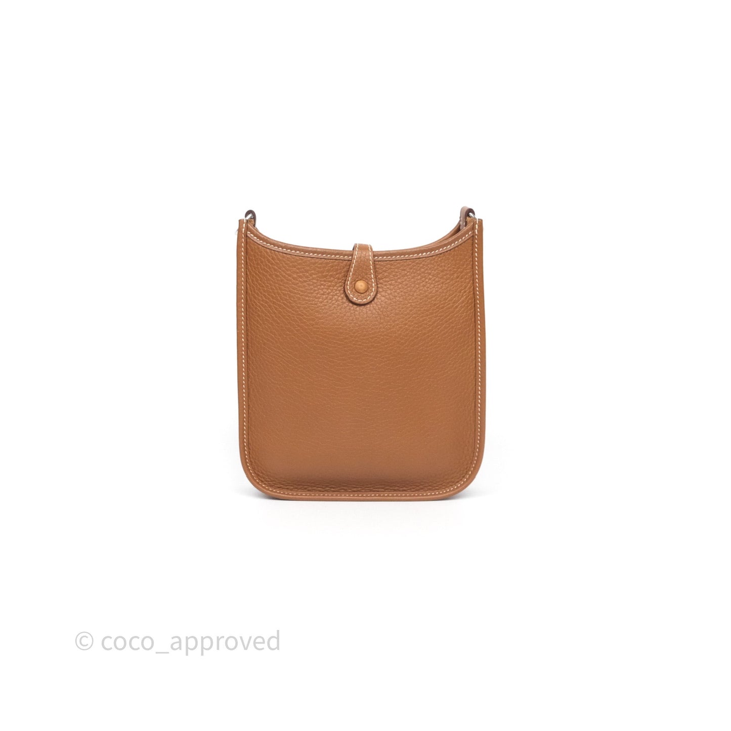 Hermès Mini Evelyne 16 Gold Clemence Palladium Hardware