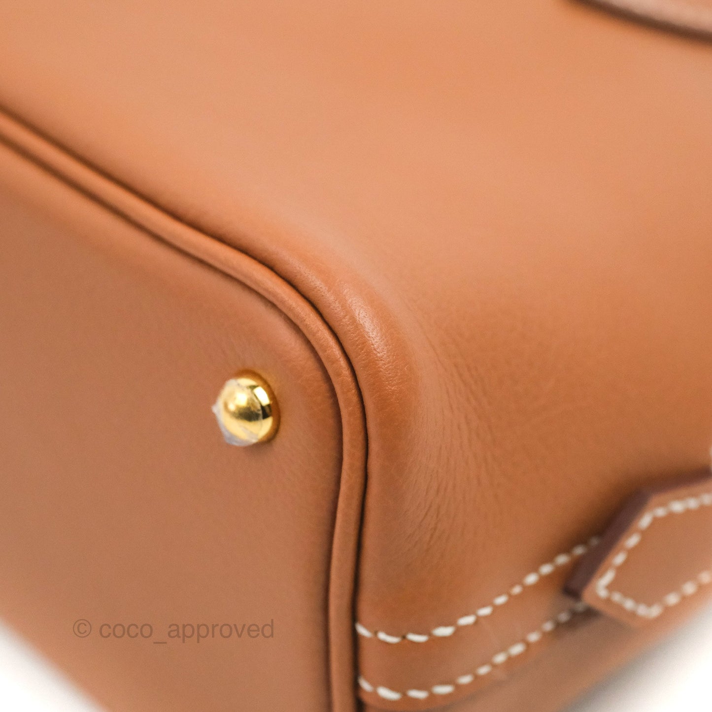 Hermès Bolide Mini 1923 Gold Evercolor Gold Hardware