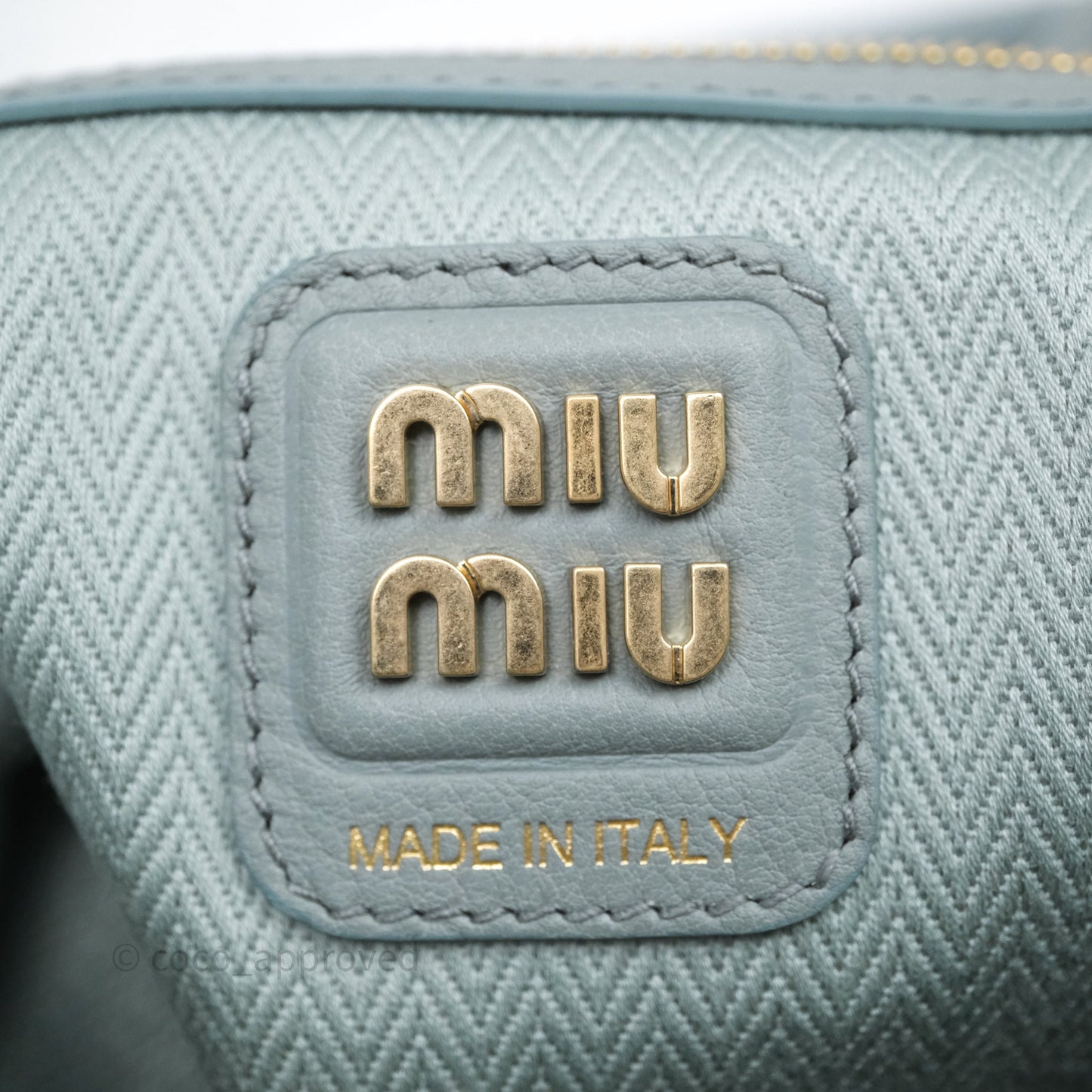 Miu Miu Ivy Green Suede Bag