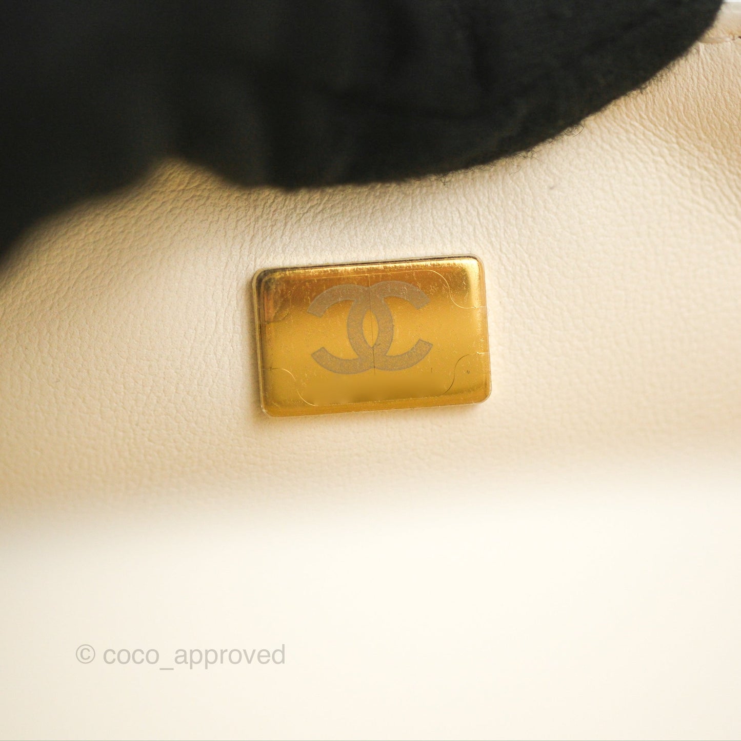Chanel Mini Reissue 224 White Aged Calfskin Gold Hardware