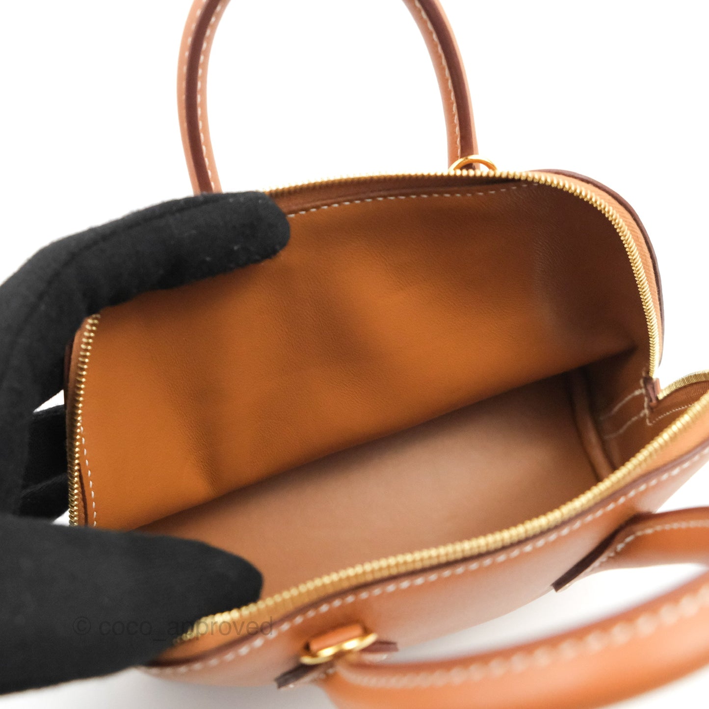 Hermès Bolide Mini 1923 Gold Evercolor Gold Hardware