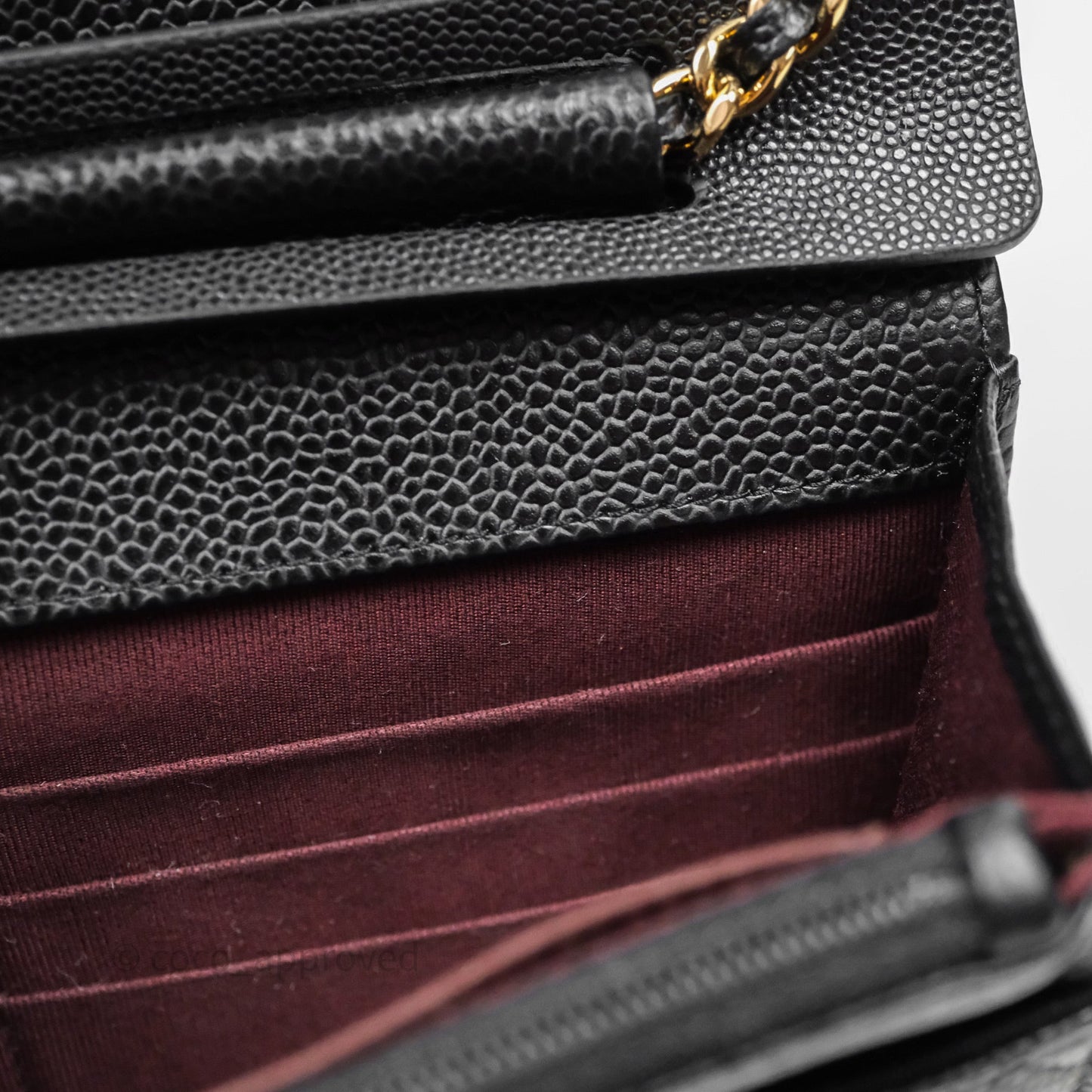 Chanel Quilted WOC Black Caviar Gold Hardware