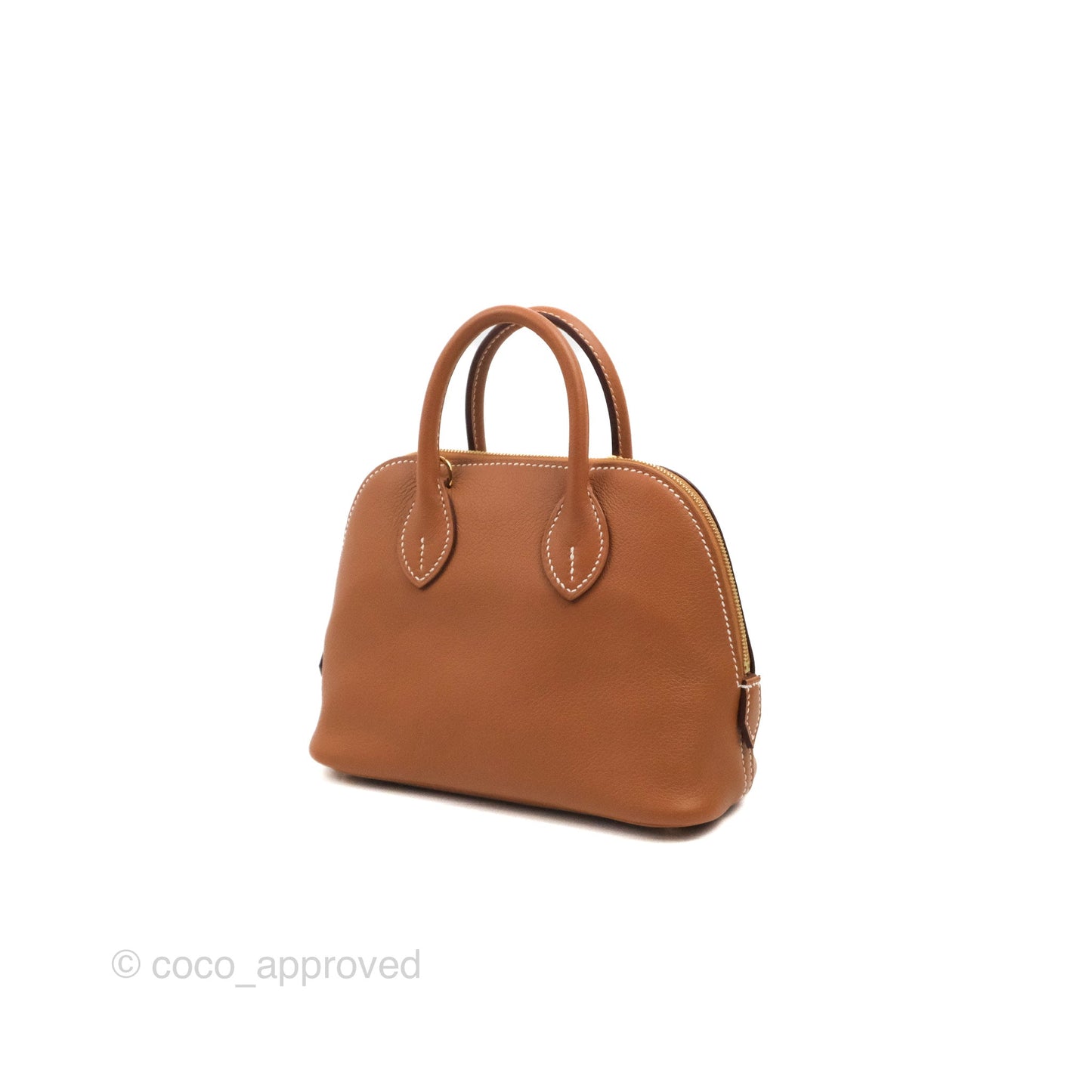 Hermès Bolide Mini 1923 Gold Evercolor Gold Hardware