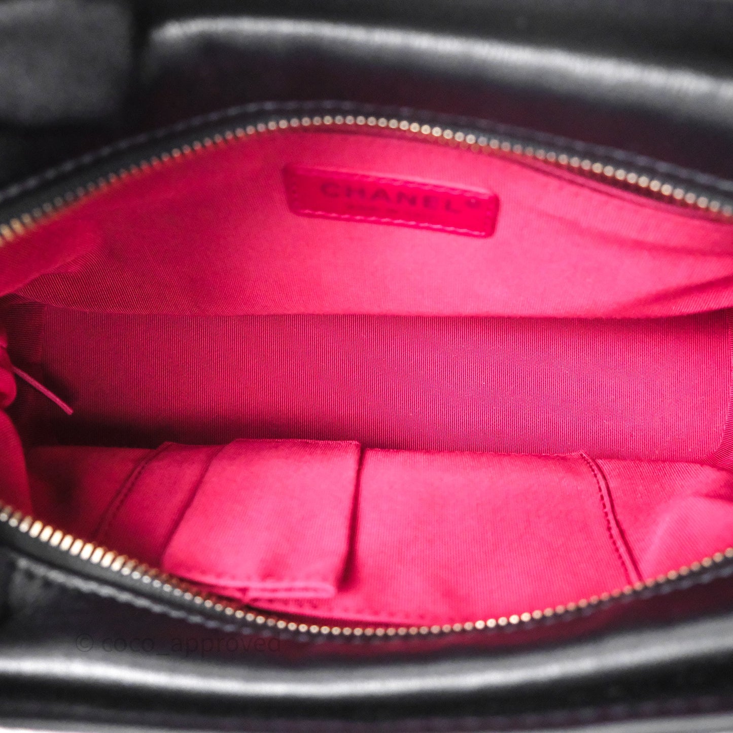 Chanel New Medium Gabrielle Hobo Quilted Black Aged Calfskin