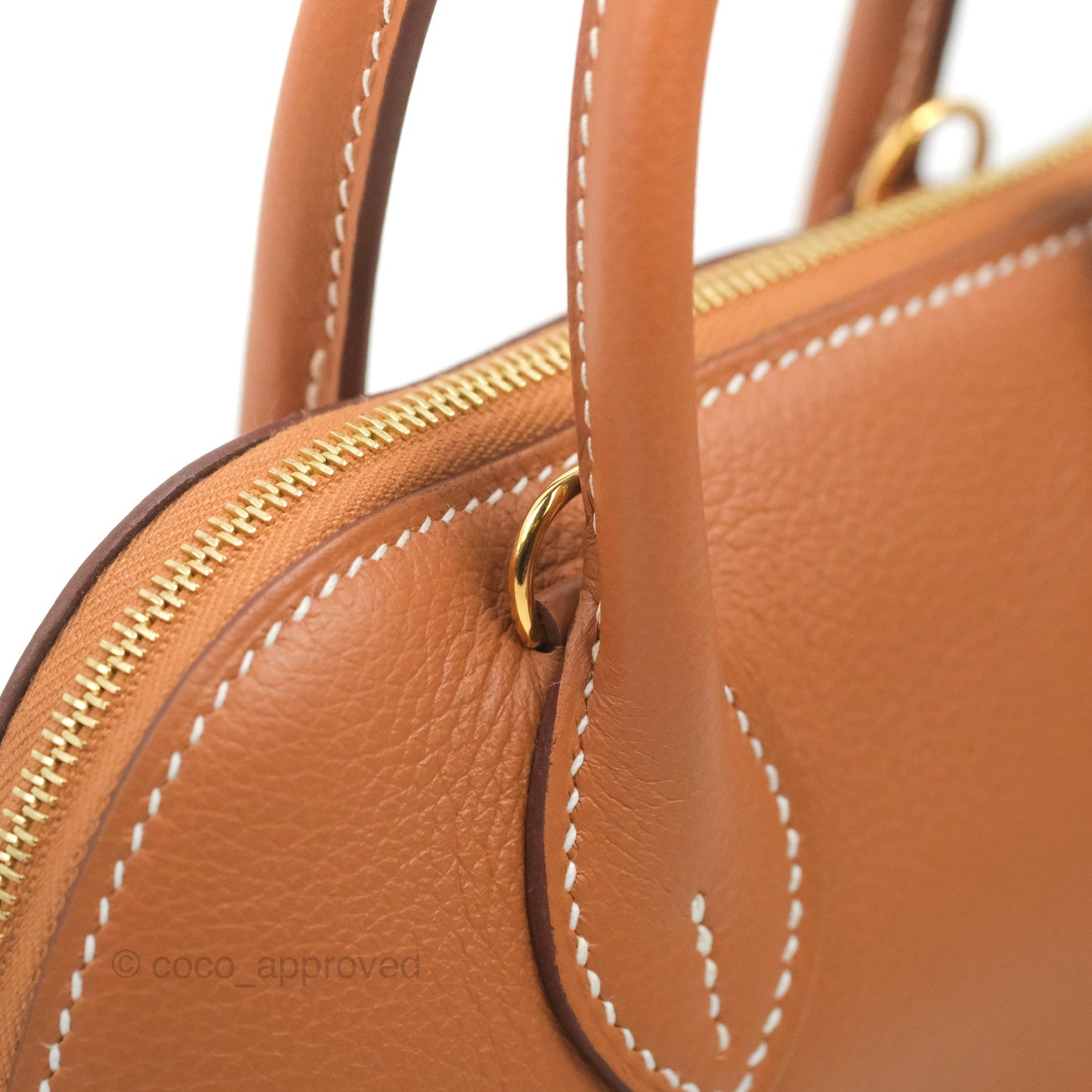 Hermès Bolide Mini 1923 Gold Evercolor Gold Hardware