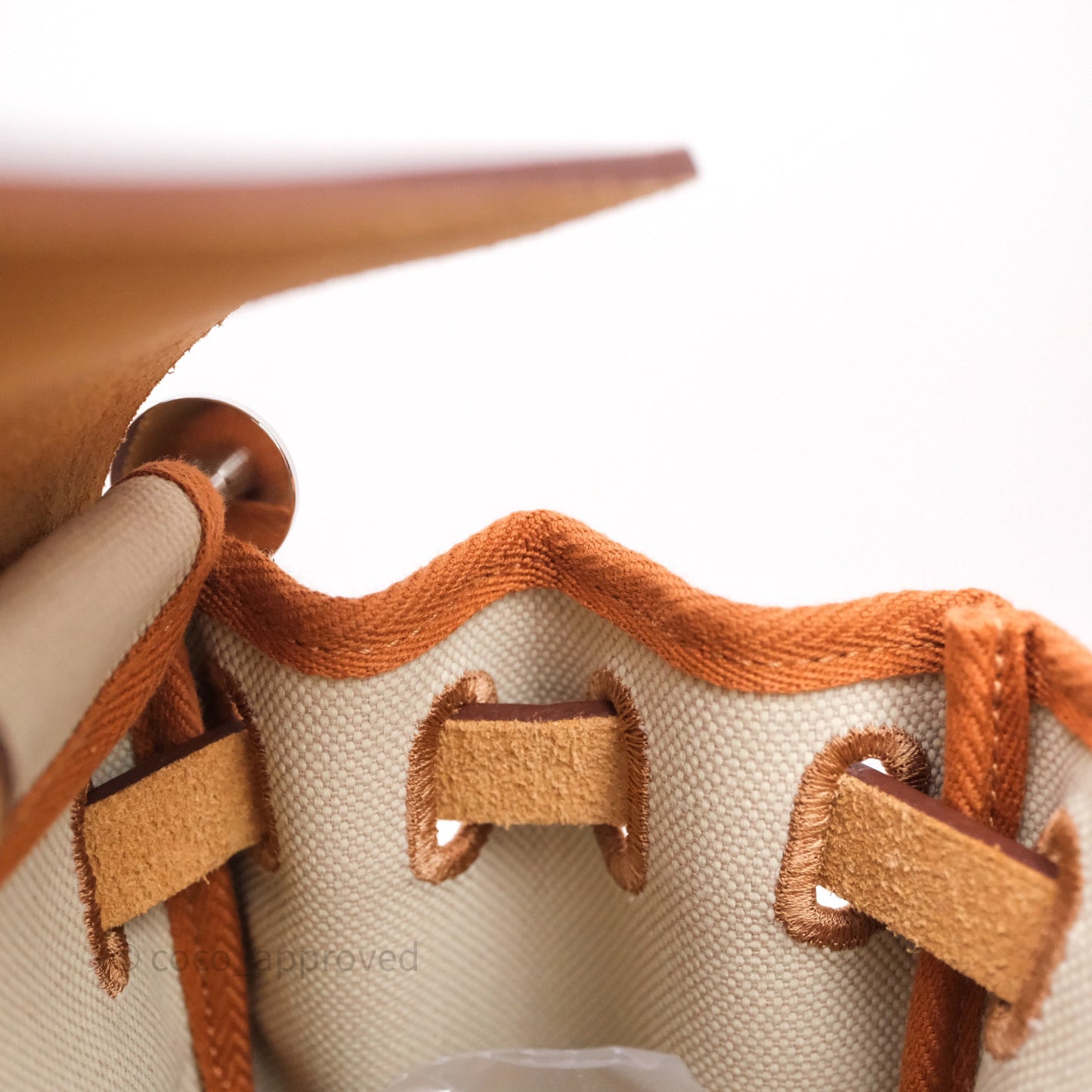 Hermès Herbag Zip 31 Retourne, Beton/Nature 8L Canvas Palladium Hardware