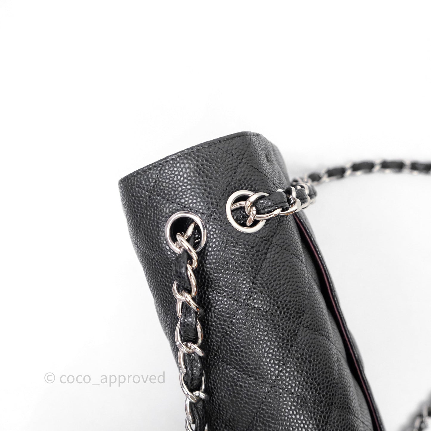 Chanel Jumbo Double Flap Black Caviar Silver Hardware⁣⁣