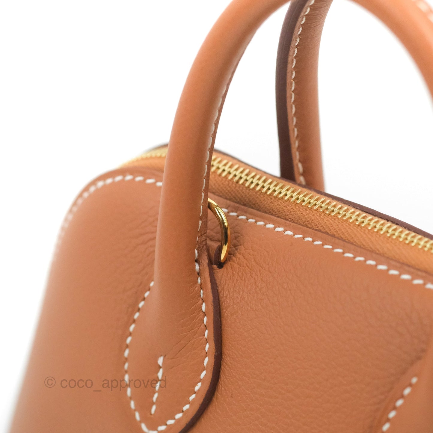 Hermès Bolide Mini 1923 Gold Evercolor Gold Hardware