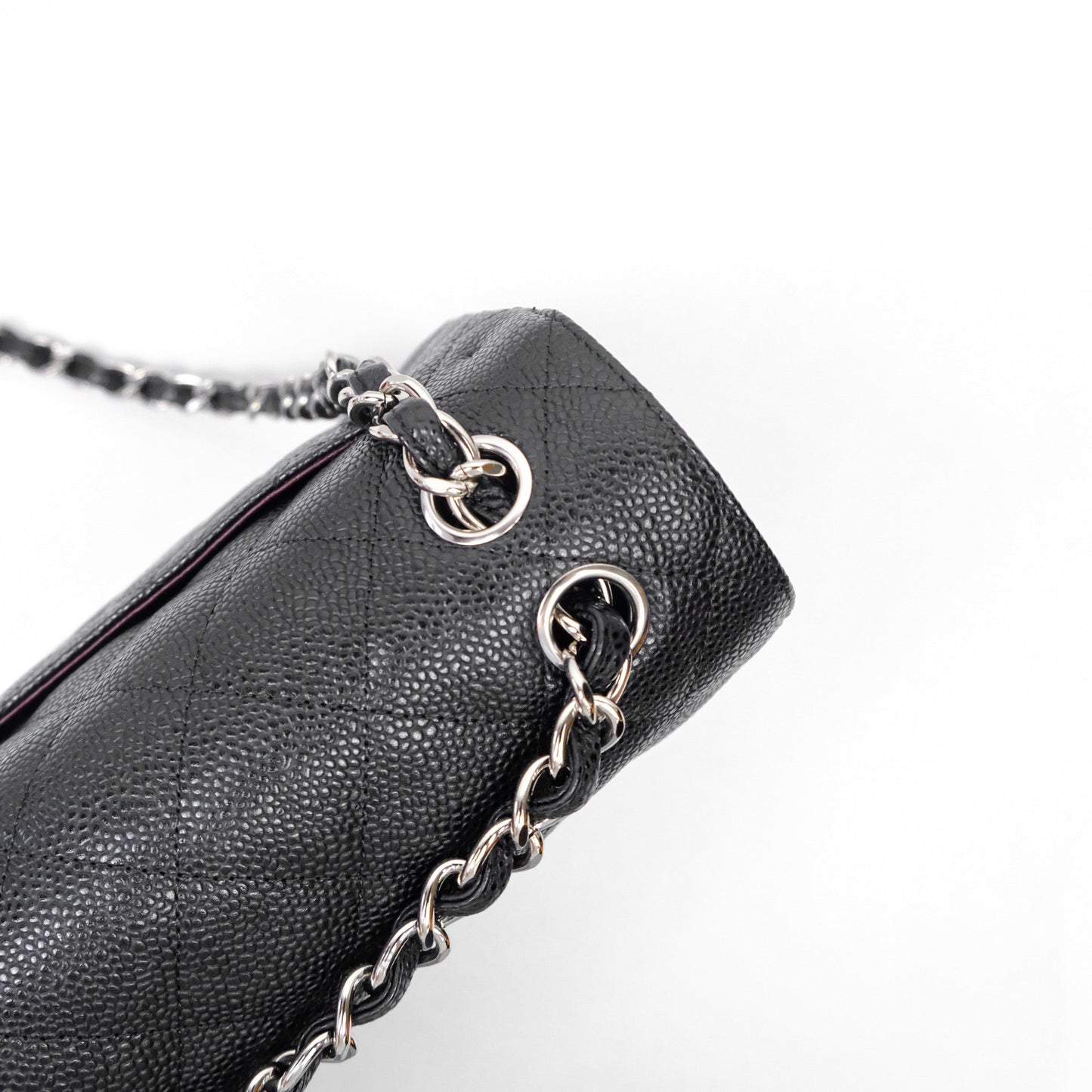 Chanel Jumbo Double Flap Black Caviar Silver Hardware⁣⁣