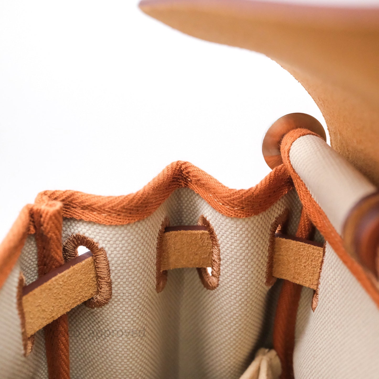 Hermès Herbag Zip 31 Retourne, Beton/Nature 8L Canvas Palladium Hardware