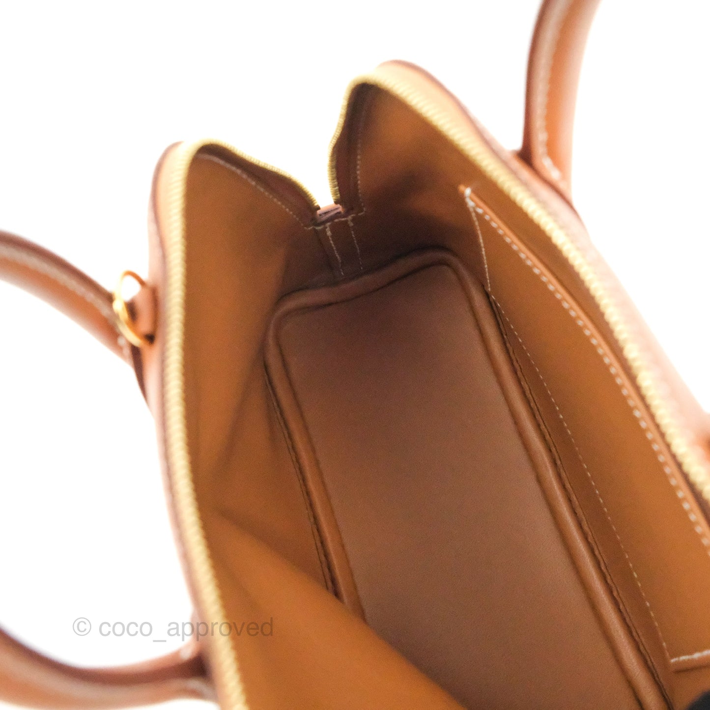 Hermès Bolide Mini 1923 Gold Evercolor Gold Hardware