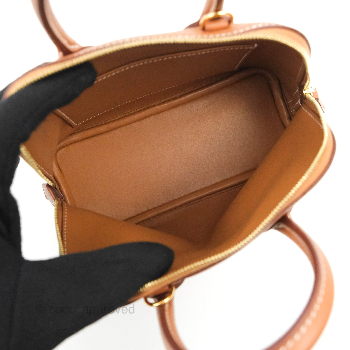 Hermès Bolide Mini 1923 Gold Evercolor Gold Hardware