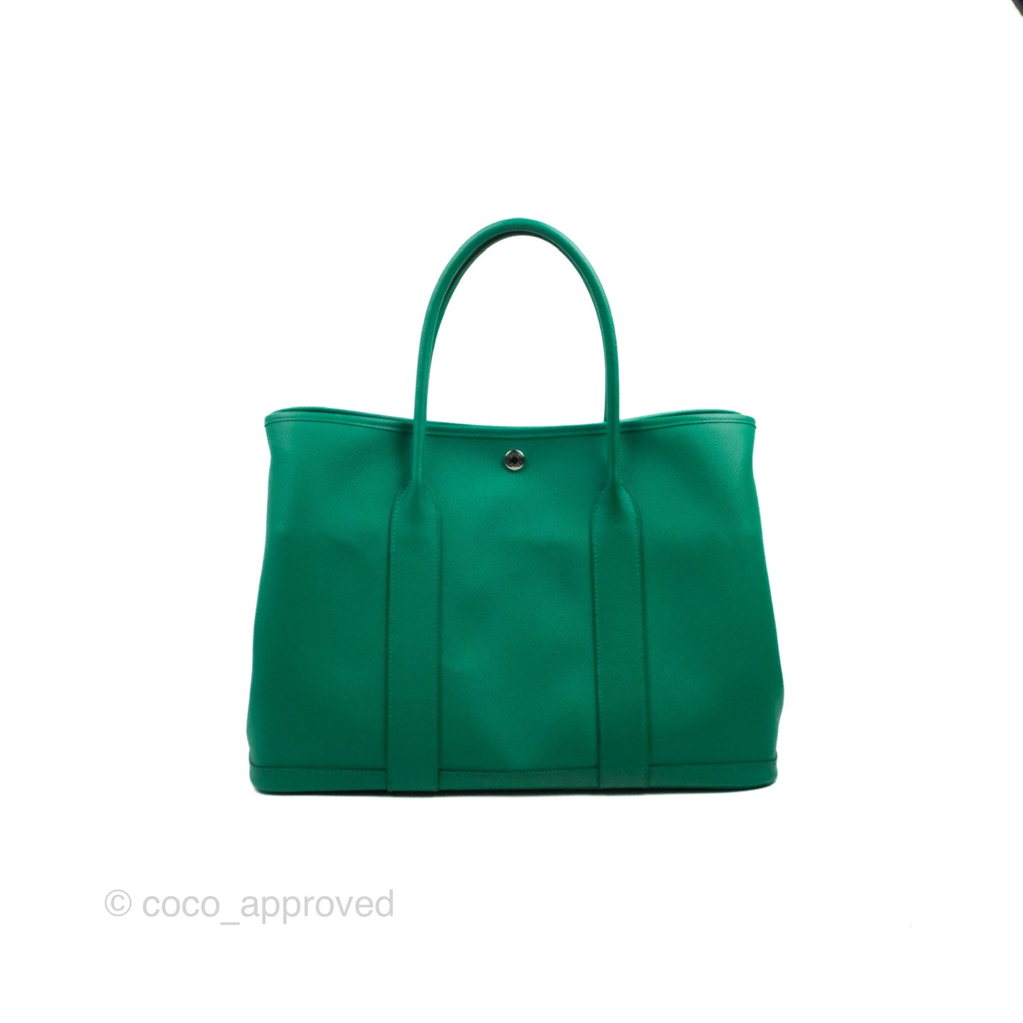 Hermès Garden Party 36 Vert Jade Epsom