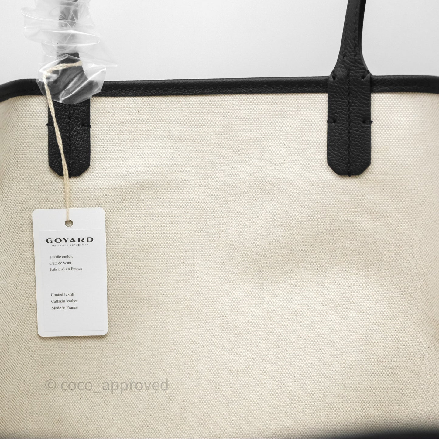 Goyard St Louis Tote PM Black