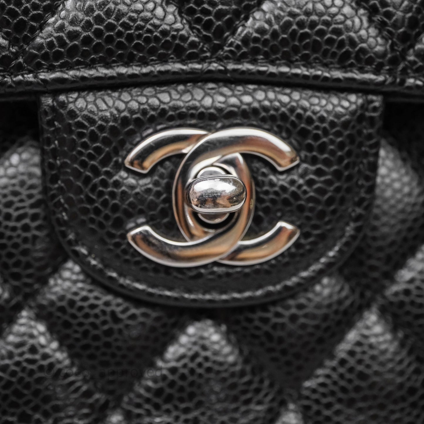 Chanel Small Classic Flap Quilted Black Caviar Silver Hardware