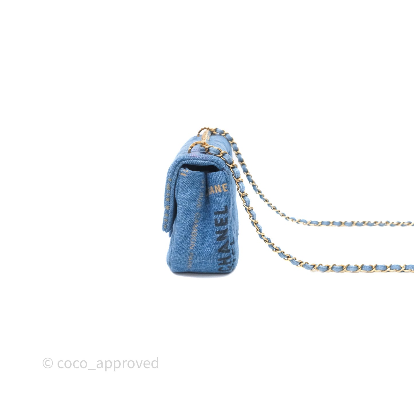 Chanel Small Denim Mood Flap Quilted Blue Multicolor