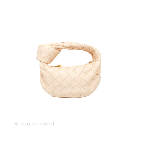 Bottega Veneta Candy Jodie Bag Cream Intrecciato Lambskin