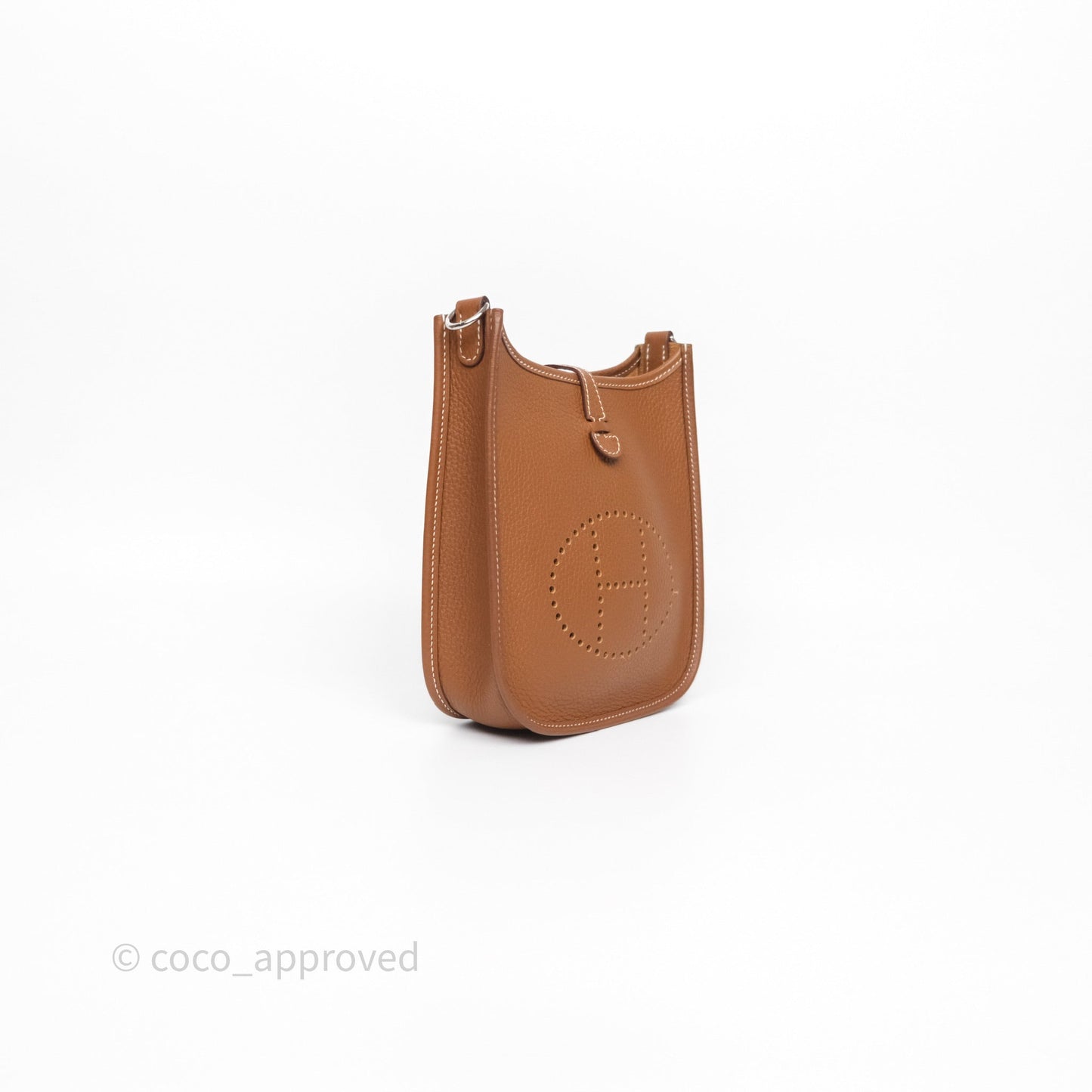 Hermès Mini Evelyne 16 Gold Clemence Palladium Hardware