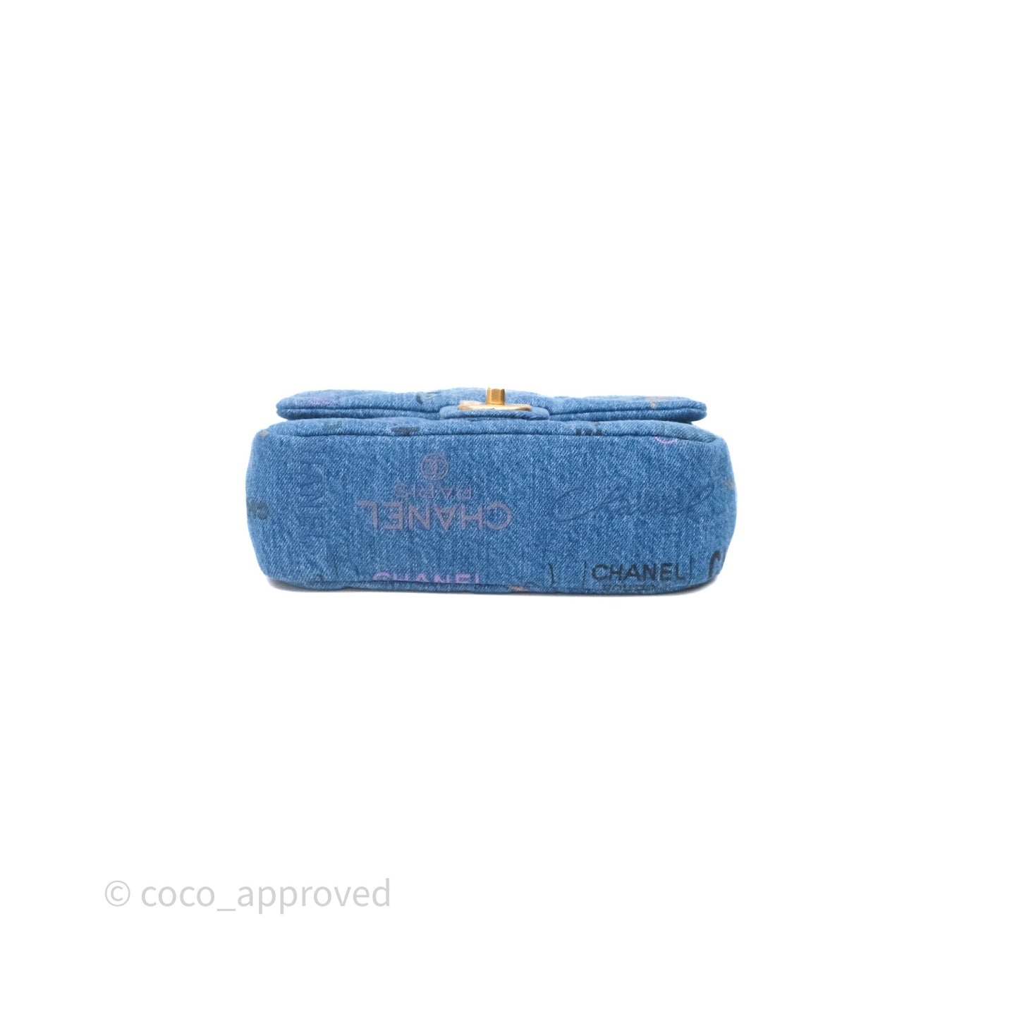 Chanel Small Denim Mood Flap Quilted Blue Multicolor