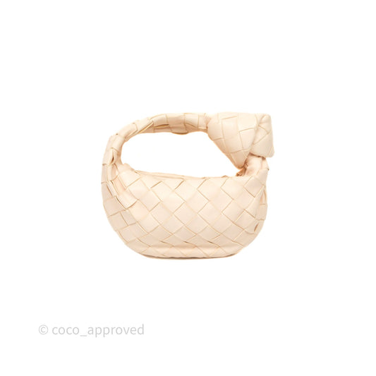Bottega Veneta Candy Jodie Bag Cream Intrecciato Lambskin