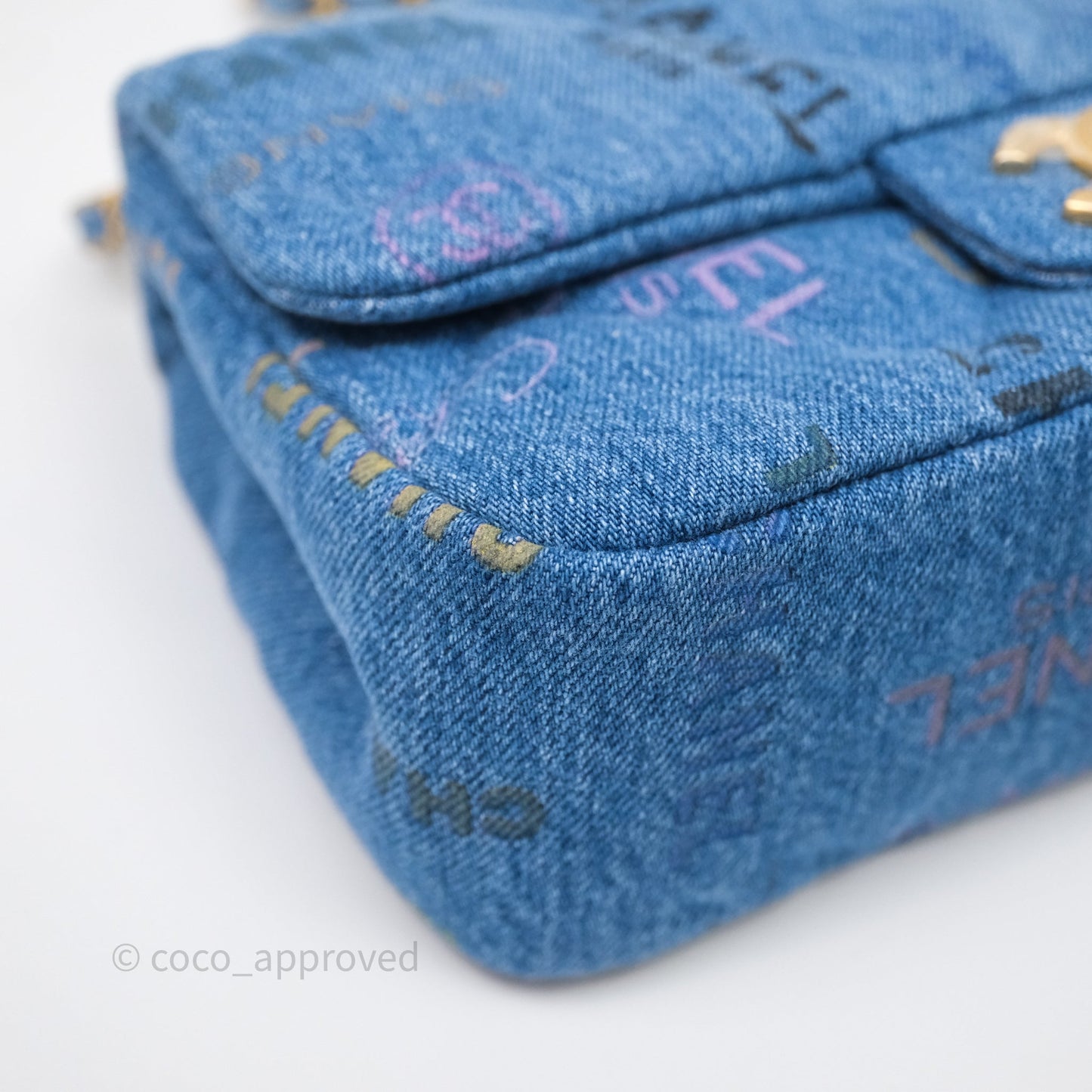 Chanel Small Denim Mood Flap Quilted Blue Multicolor