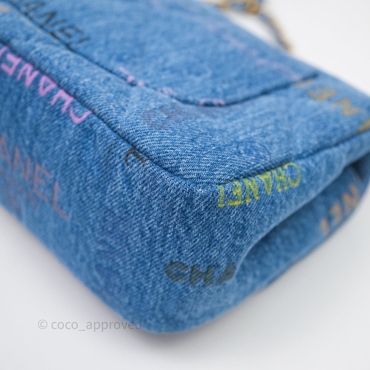 Chanel Small Denim Mood Flap Quilted Blue Multicolor