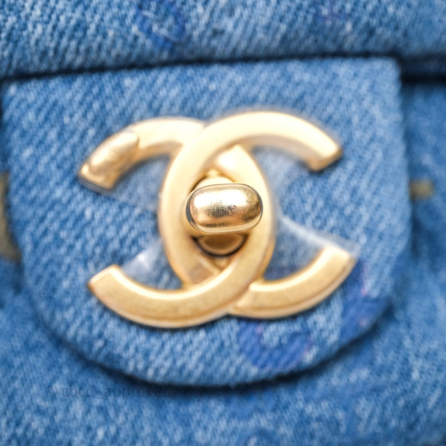 Chanel Small Denim Mood Flap Quilted Blue Multicolor