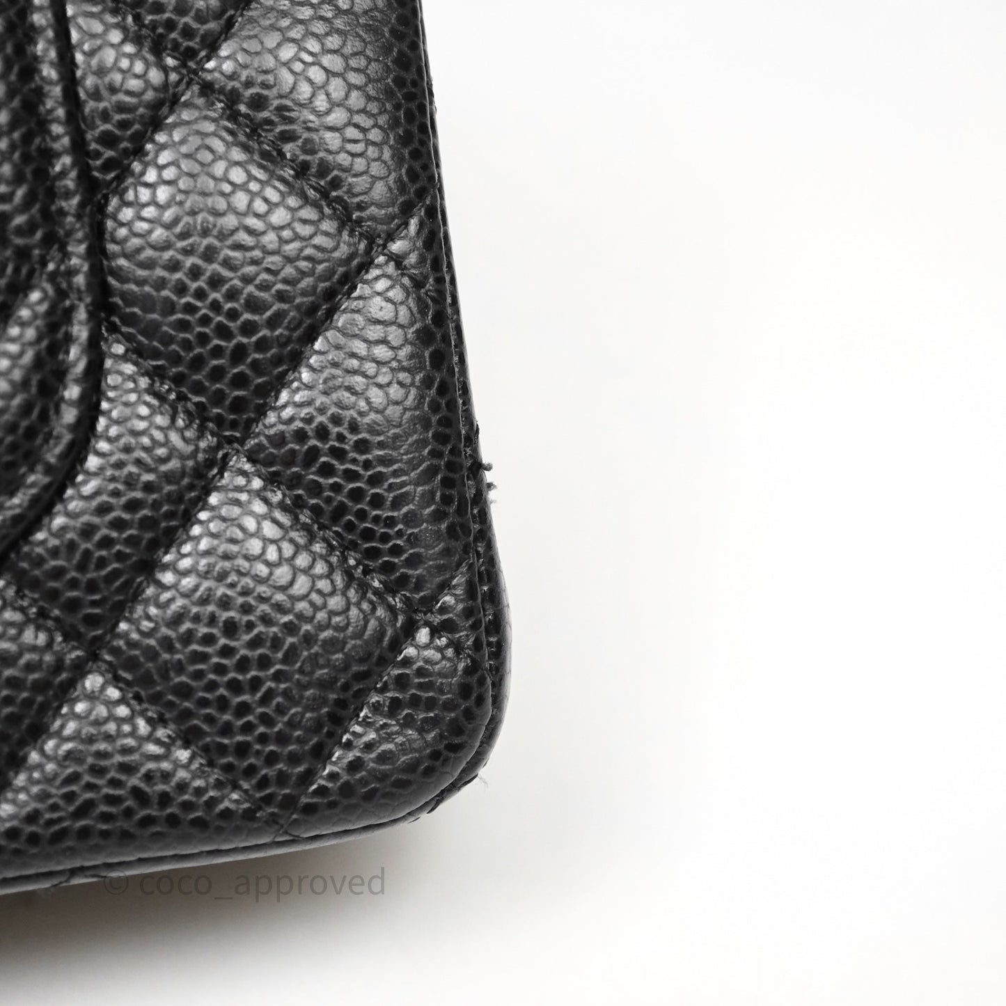 Chanel Small Classic Flap Quilted Black Caviar Silver Hardware