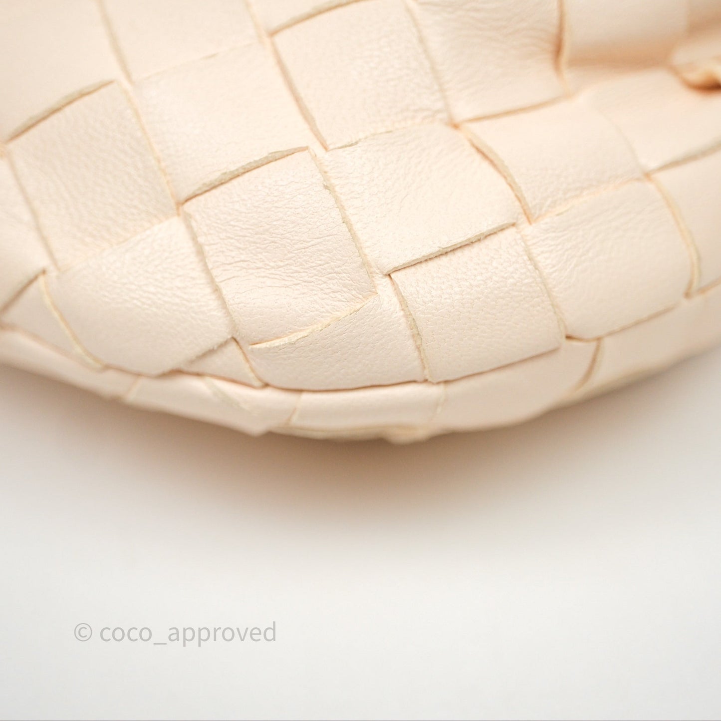 Bottega Veneta Candy Jodie Bag Cream Intrecciato Lambskin