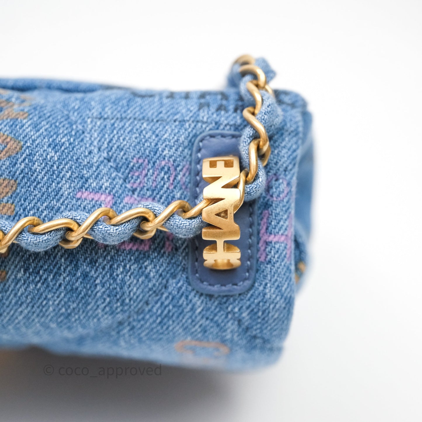 Chanel Small Denim Mood Flap Quilted Blue Multicolor