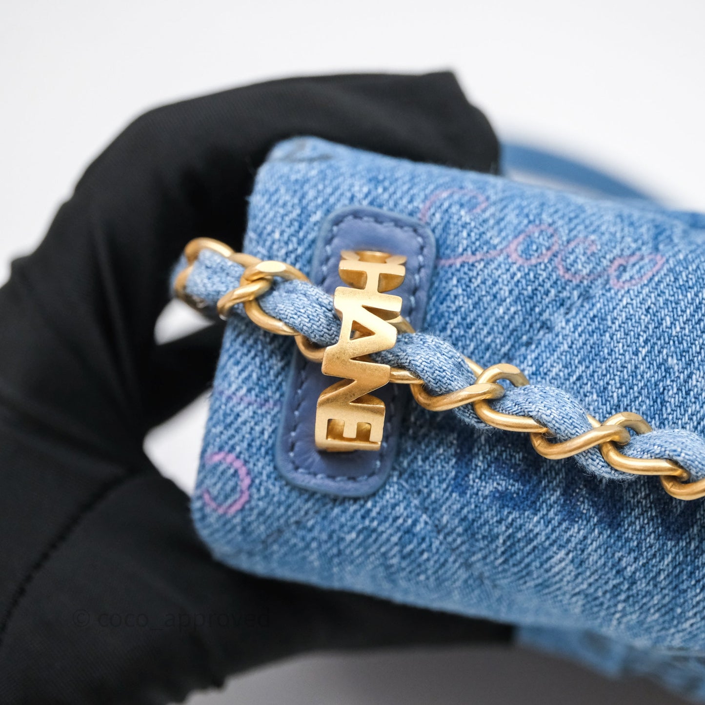 Chanel Small Denim Mood Flap Quilted Blue Multicolor