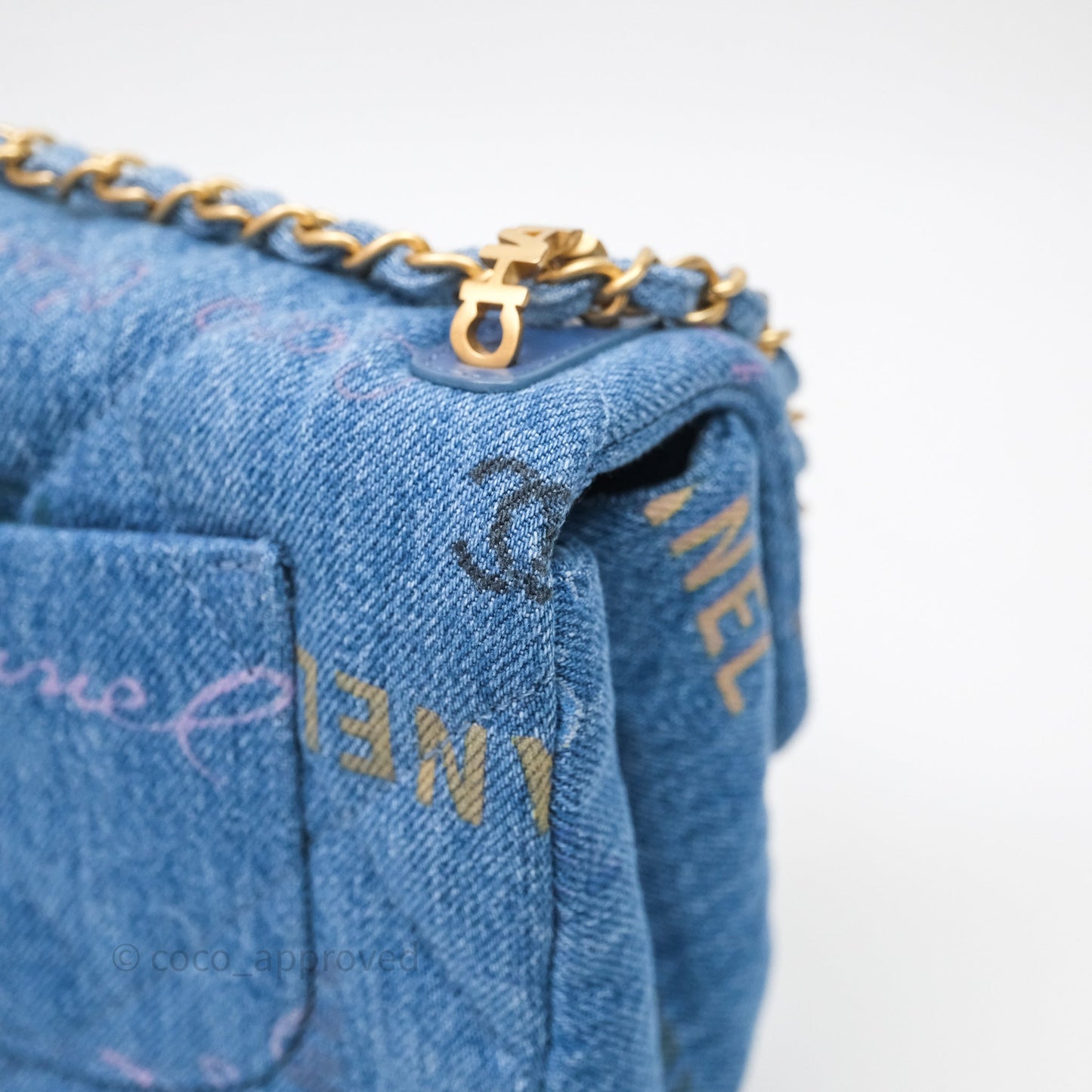 Chanel Small Denim Mood Flap Quilted Blue Multicolor