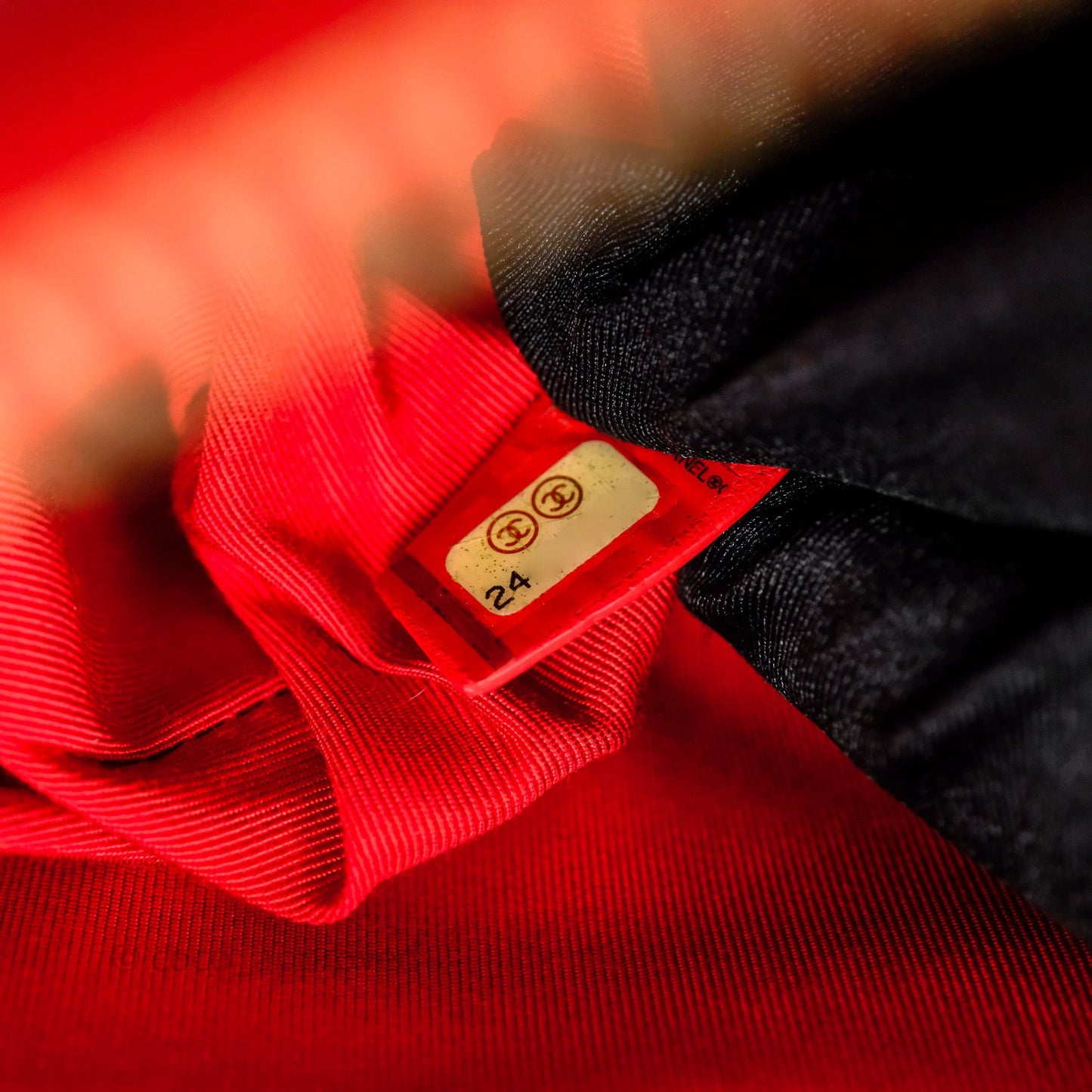 Chanel Flap O Case Clutch Red Lambskin Gold Hardware