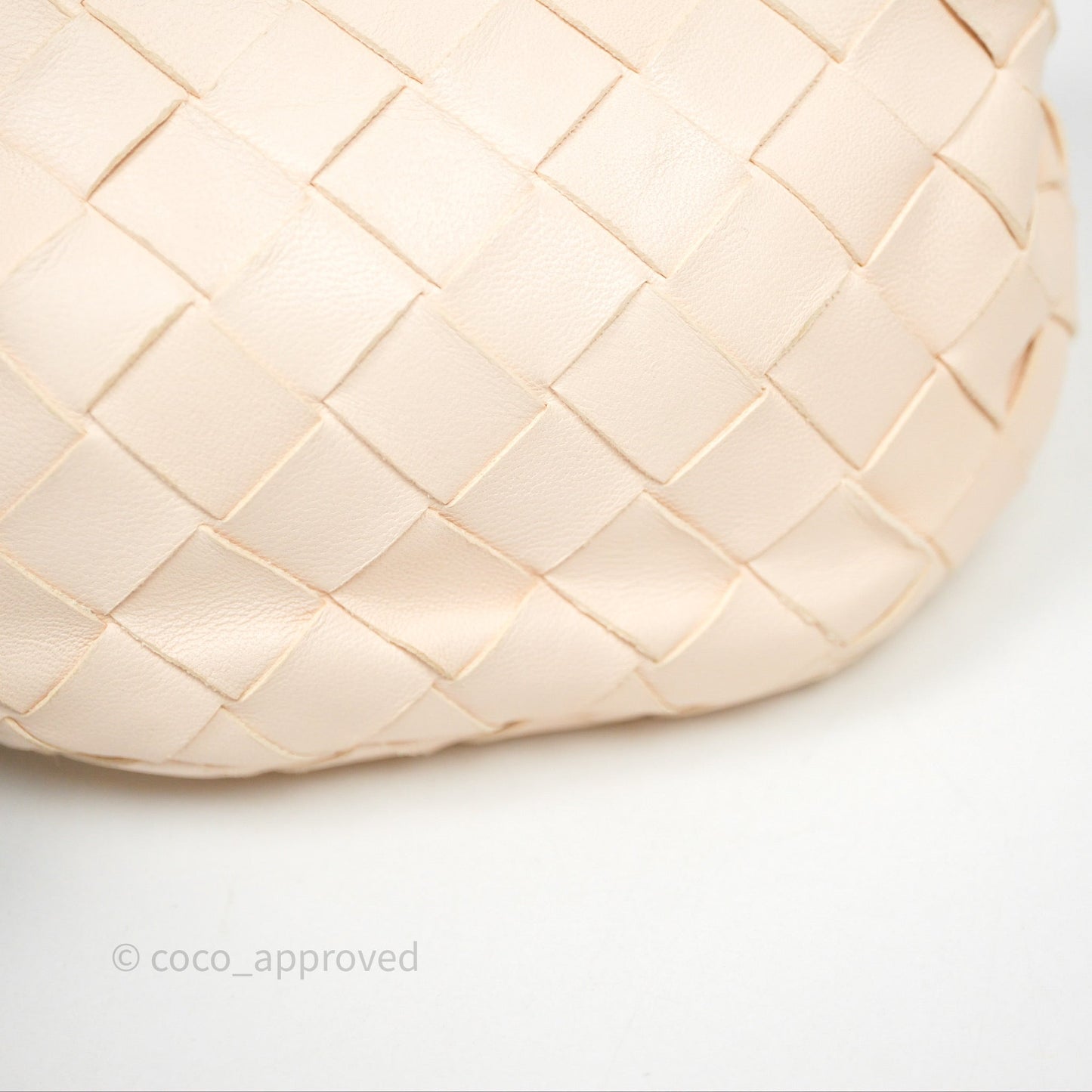 Bottega Veneta Candy Jodie Bag Cream Intrecciato Lambskin