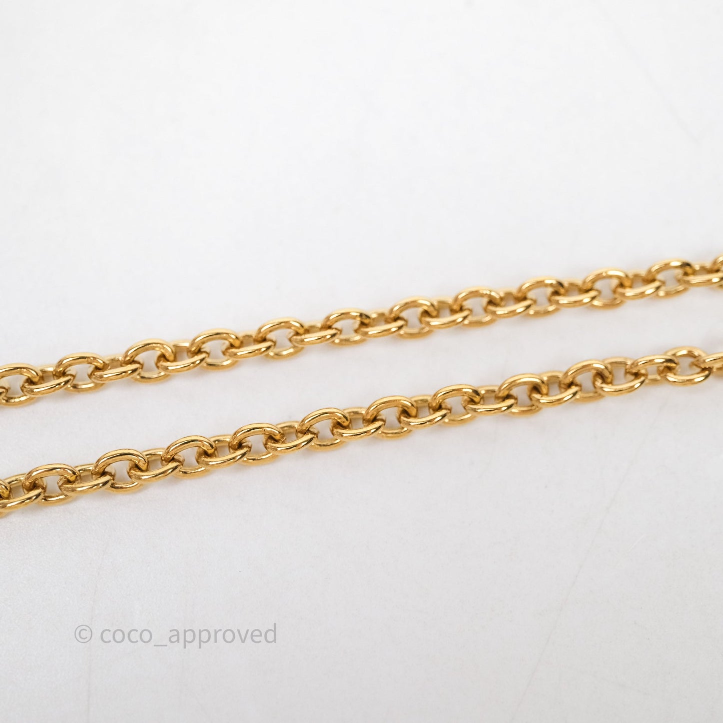 Chanel CC Butterfly Necklace Gold Tone 22S