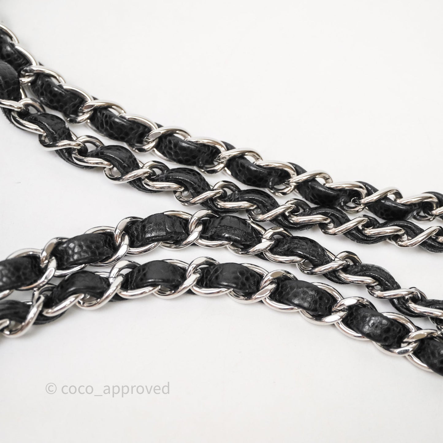 Chanel Small Classic Flap Quilted Black Caviar Silver Hardware