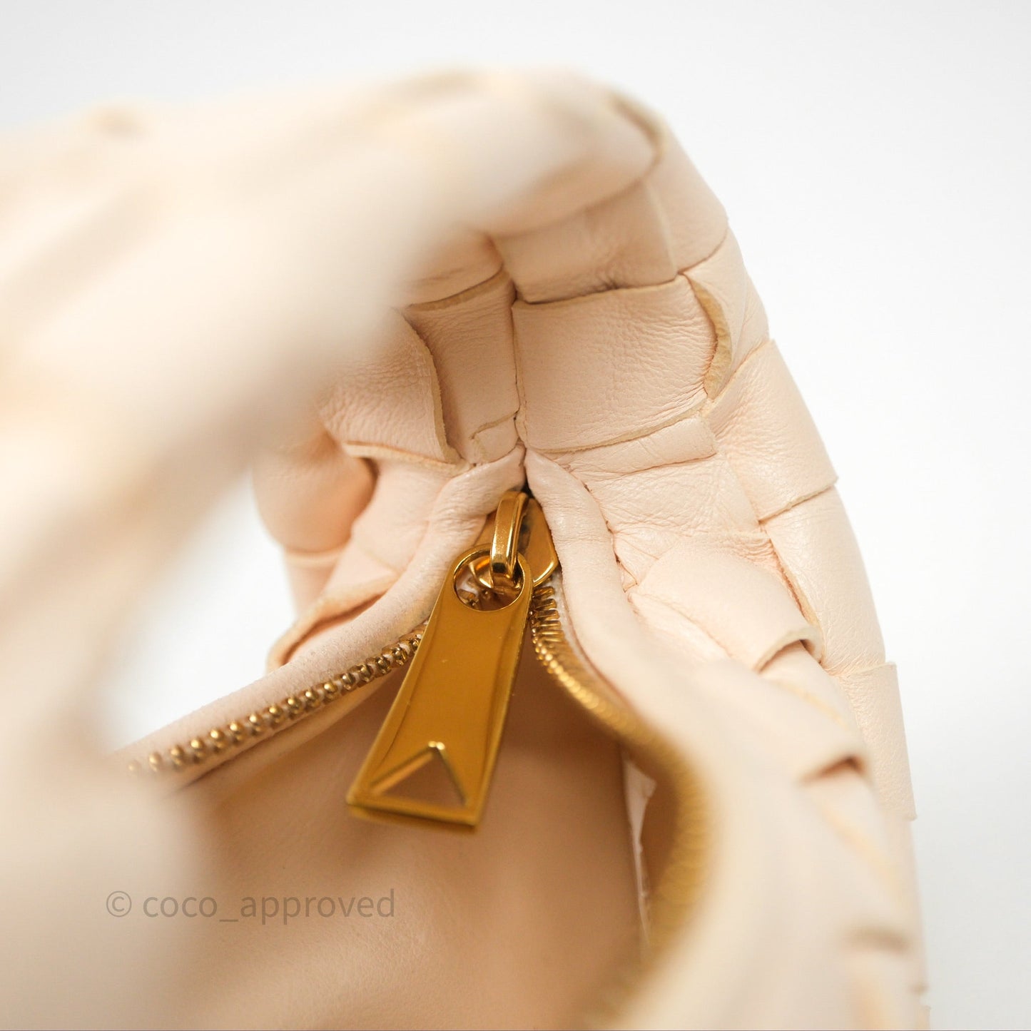 Bottega Veneta Candy Jodie Bag Cream Intrecciato Lambskin