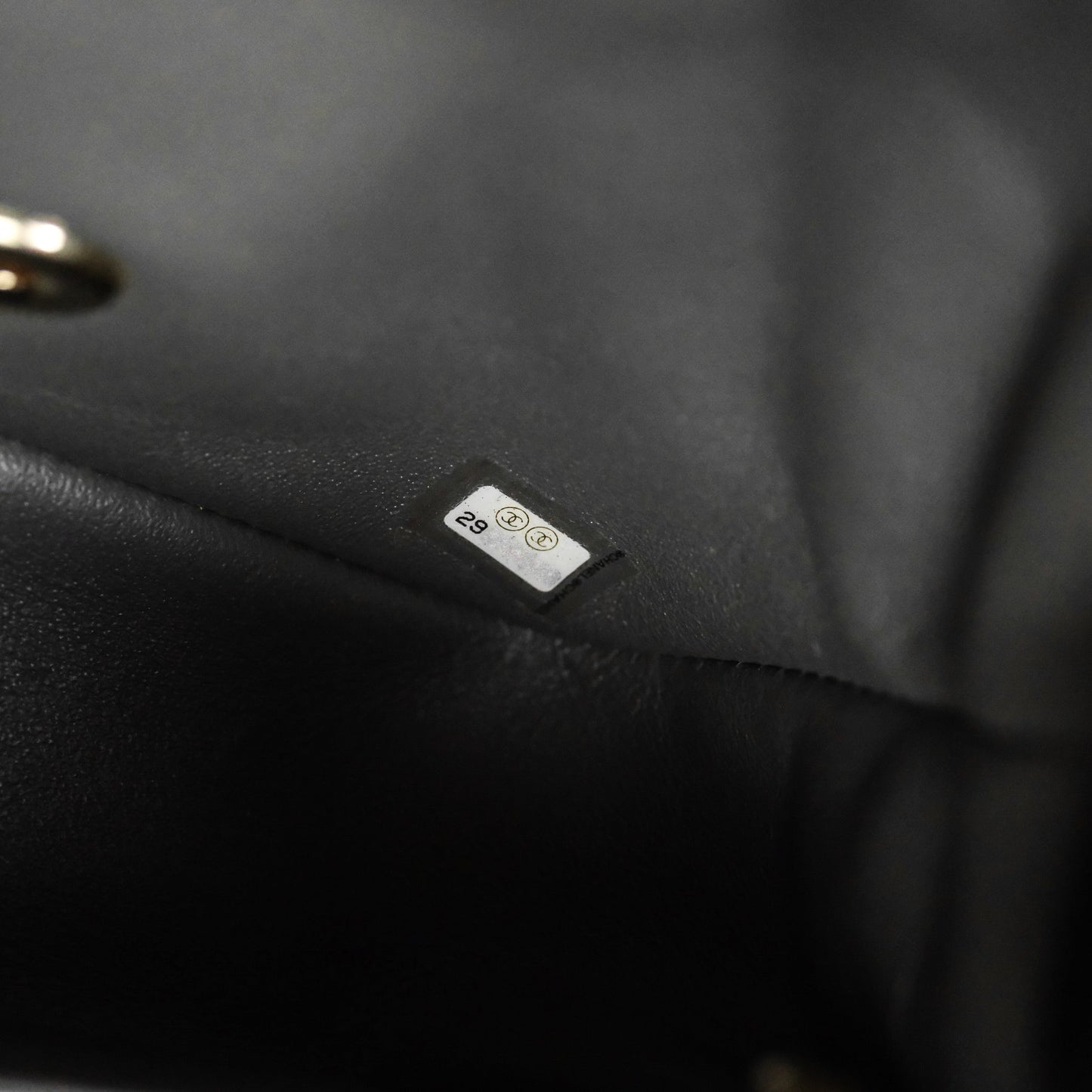 Chanel Mini Square Flap Quilted Grey Lambskin Gold Hardware