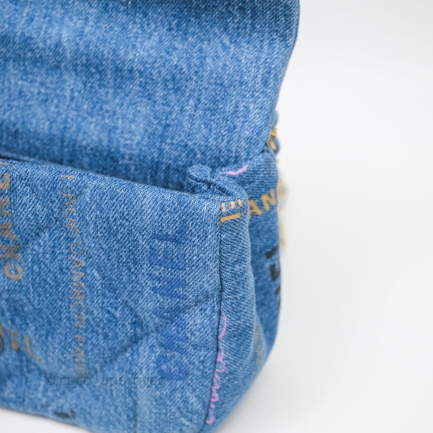 Chanel Small Denim Mood Flap Quilted Blue Multicolor