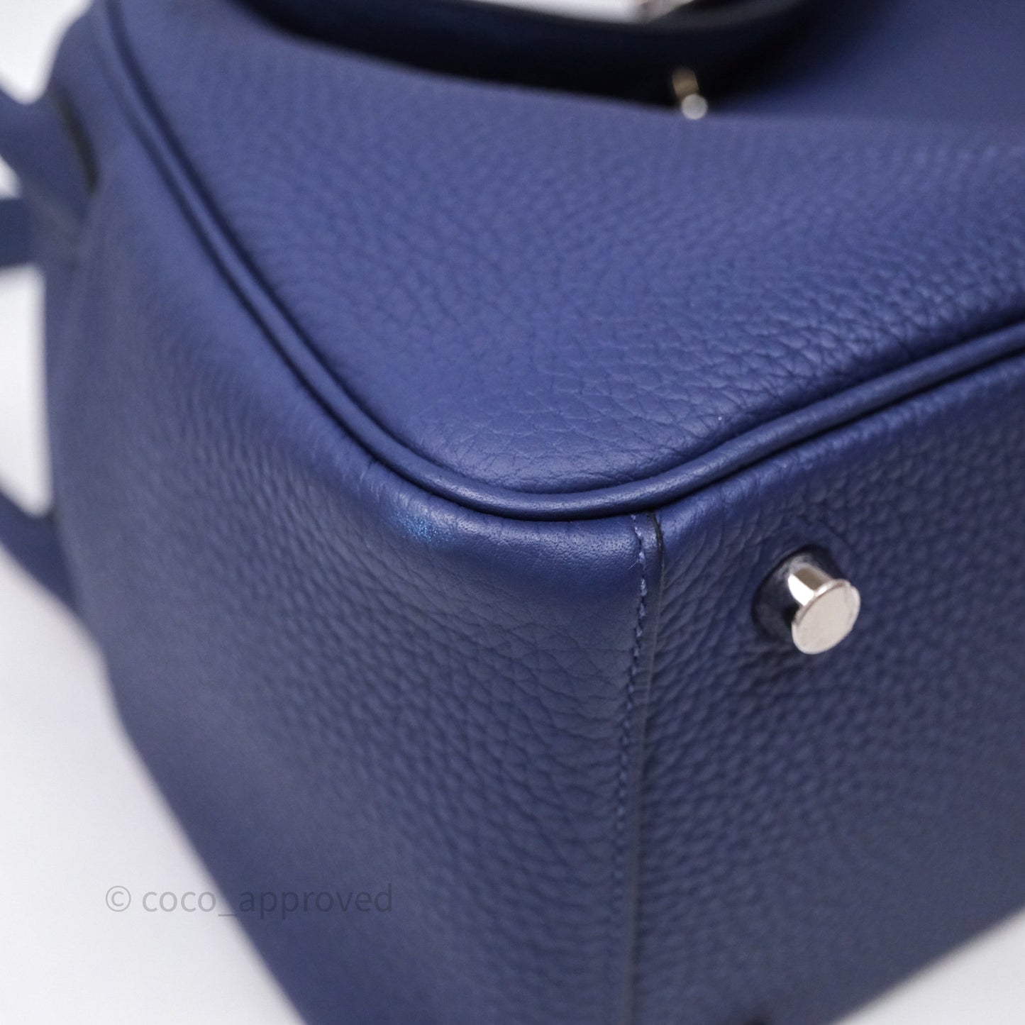 Hermès Lindy 26 Clemence Bleu Encre M3 Palladium Hardware