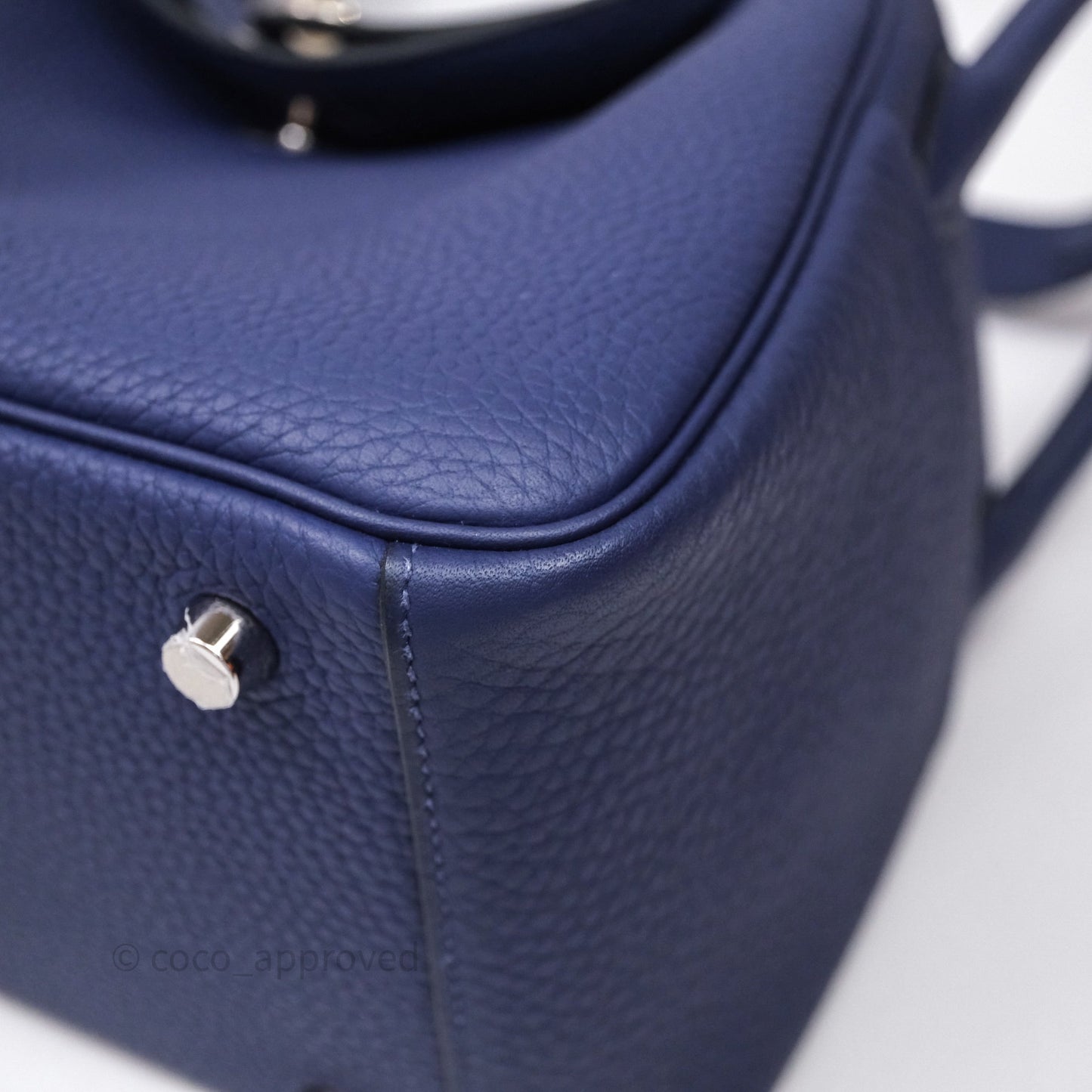 Hermès Lindy 26 Clemence Bleu Encre M3 Palladium Hardware
