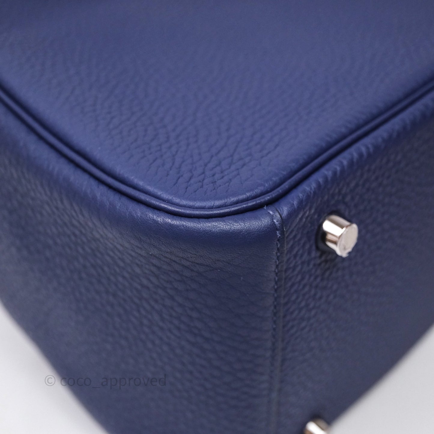 Hermès Lindy 26 Clemence Bleu Encre M3 Palladium Hardware