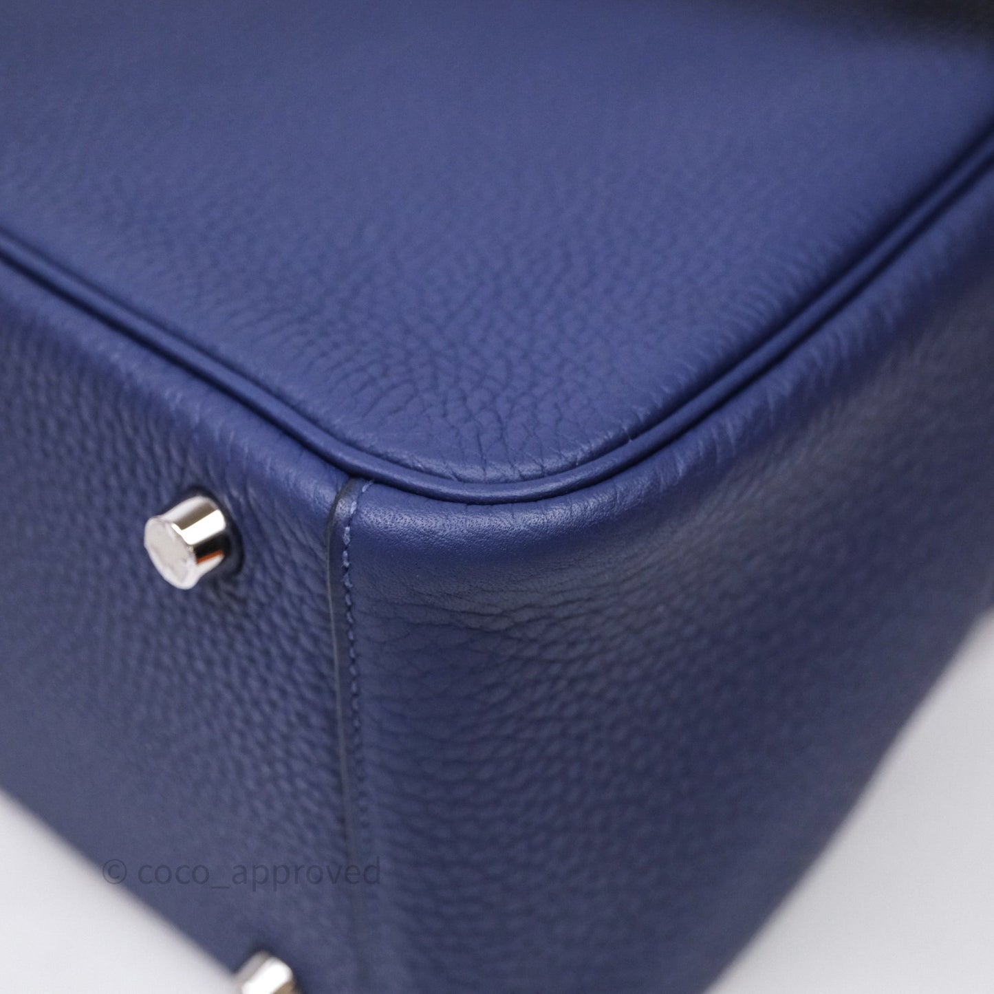 Hermès Lindy 26 Clemence Bleu Encre M3 Palladium Hardware