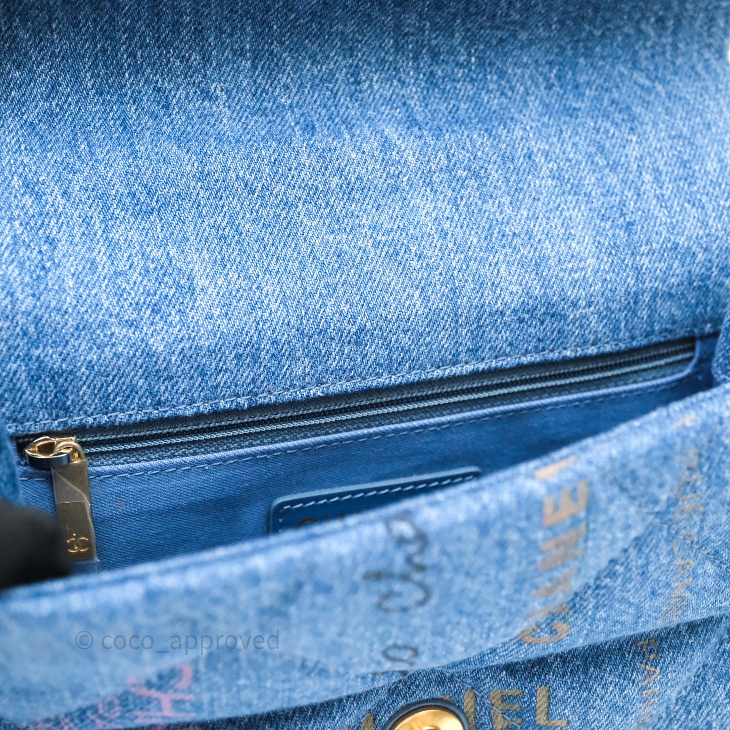 Chanel Small Denim Mood Flap Quilted Blue Multicolor