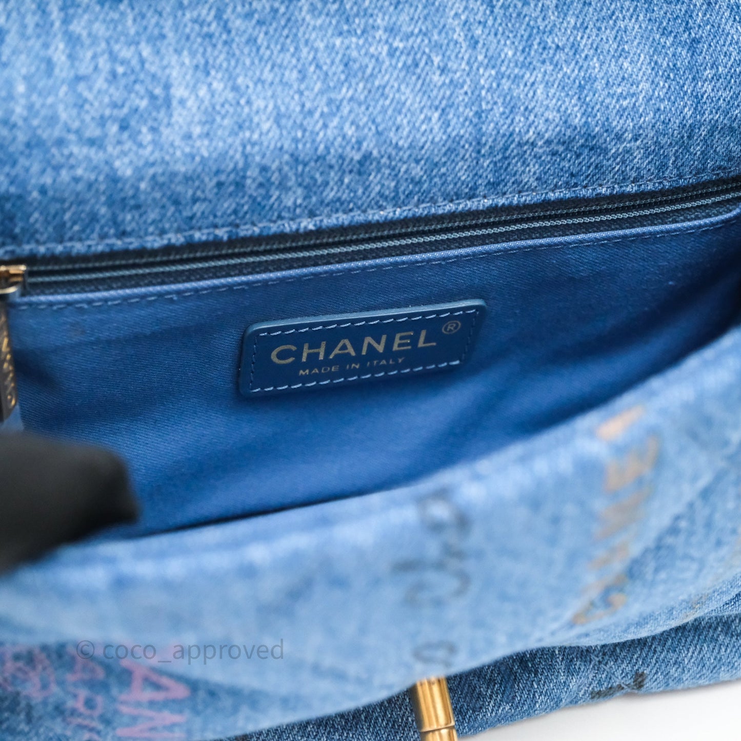 Chanel Small Denim Mood Flap Quilted Blue Multicolor